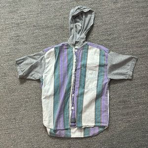 Short sleeve flannel shirt